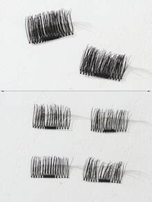 Single Magnetic False Eyelashes, Glue-Free, Voluminous And Curled, Defined Strands, Natural And Fresh - View 5