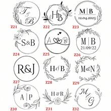 Custom Wax Seal Stamp Set, Personalized Initial Or Logo Wax Seal Stamp 3cm, Suitable For Weddings, Gifts, Letters, Wedding Name Wax Seal Stamp Set, Decorative Wedding Wax Seal Kit, For DIY Invitation Envelopes, Unique Gift, Botanical Style - Multi-color 3cm - View 6