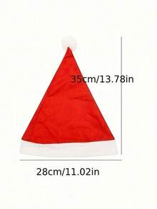 10pcs/5pcs/3pcs/2pcs/1pc Santa Claus Soft Wool Christmas Hat - Red, Machine Washable, Perfect For Holiday Parties And Decorations, Christmas Decor. Christmas Gift. Family Hat Suitable For Boys And Girls - Multicolor - View 11