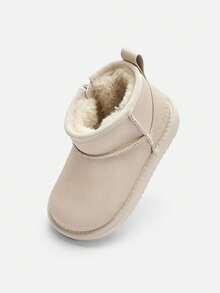 Balabala Baby Unisex Winter Snow Boots Soft Thick Warm Infant Footwear - Off-white - View 1