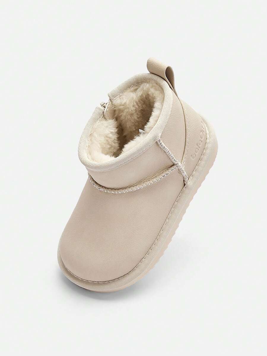 Balabala Baby Unisex Winter Snow Boots Soft Thick Warm Infant Footwear - Off-white - View 1