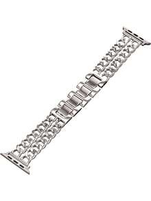 Starlight 金屬雙鏈錶帶，適用於 SE3 SE S12 S11 S10 S9 S8 S7 系列，相容 38mm 40mm 41mm 42mm 44mm 45mm 46mm 49mm，男女通用智慧手錶配件，秋季男女配飾，海灘不鏽鋼飾品，聖誕節、萬聖節、新年假期禮物 - 星光 - 查看 11