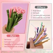Bộ 150 sợi dây kẽm nhung thủ công nhiều màu, 3 màu phối, mềm dẻo dễ tạo hình, thiết kế đặc biệt cho Giáng Sinh - 151 cái - Xem 3