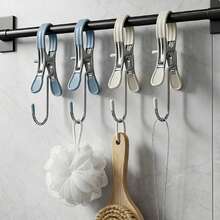 5/10pcs Stainless Steel Clothes Pegs, Portable Hanging Clips For Pants, Socks And Laundry Storage - View 3
