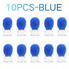 10PCS Silicone Cup, High Transparency Vacuum Suction Massage Cup, Household Silicone Facial Cup Set - Vacuum Suction Massage Cup, Soothing Muscles, Portable, Detachable, Essential For Returning To School - View 11