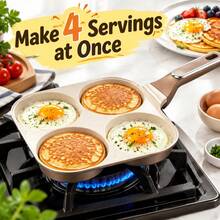 Multi-Section Breakfast Pan Series – Egg, Omelet, Pancake And Grill Skillets - View 7