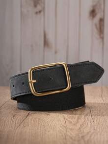 1pc Casual Minimalist Buckle Belt Women's Vintage Patchwork Decorative Waist Belt Suitable For Matching Dresses And Jeans - BH1251 - View 23