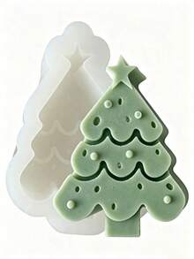 1/3pcs Christmas Silicone Candle Molds, Christmas Tree, Gingerbread Man, Reindeer Shapes, Easy Release And Reusable, DIY Aromatherapy Candles, Plaster, Epoxy Resin Casting Molds, Christmas Table Decor, Holiday Handmade Gift Making - Multicolor - View 9