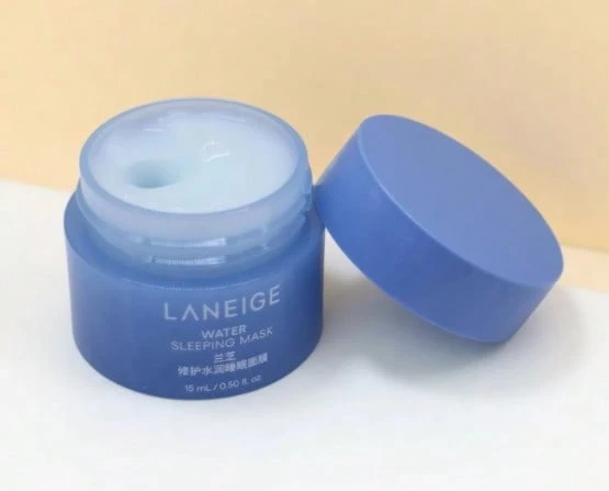 LANEIGE Water Sleeping Mask, Deep Hydrating Overnight No-Rinse Face Mask For All Skin Types, Intensive Moisturizing & Repairing Facial Mask,Travel Size. - Water - View 1