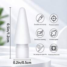 3/4/6pcs Replacement Tips For Apple Pencil Pro/2nd Gen/1st Gen/USB-C, Needle-Shaped Tips With Storage Box, Precise Control, Plastic/Metal Material, Compatible With IPad Pro Apple Pencil Set - Multicolor - View 6