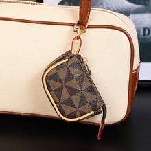 Vintage Mini Dumpling Bag With Keychain, Cute Small Earphone Pouch, Daily Bag Charm For Women - Multicolor - View 12