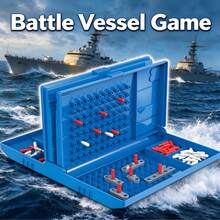 Naval Battle Warship Duel Desktop Game, 2-Player Strategy Toy, Birthday Christmas Easter Party Small Gift Box, Holiday Gift, Prank Toy, Party Interactive Leisure Educational Toy - Multicolor - View 5