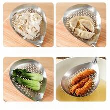 1pc Stainless Steel Large Strainer - Durable Kitchen Strainer, Suitable For Frying, Hot Pot, Cooking And Dessert Making - Easy To Drain, Heat Resistant, Dishwasher - Perfect For Restaurant And Home Use - Multicolor - View 2