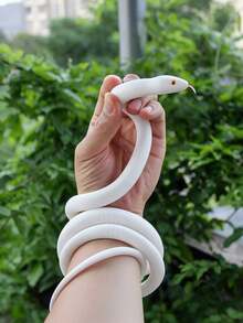 Prank Prop Realistic Snake Soft Rubber Snake, Large Realistic Python, Party Daily Funny, Green Soft Rubber Fake Snake, Realistic Texture Clear, April Fools' Day, Halloween, Outdoor Prank Party Birthday Gift - Multicolor - View 22