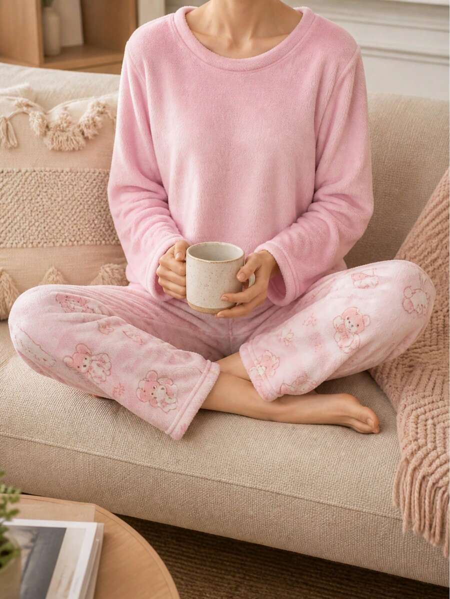 Women Pajama Sets - Pink - View 1