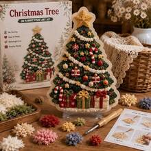 DIY Punch Needle Embroidery Kit Christmas 3D Fabric Punch Art Handmade DIY Set Adult Version With Simple Illustration Guide Handcraft Art Project Gift Suitable For Beginners - Multicolor - View 4