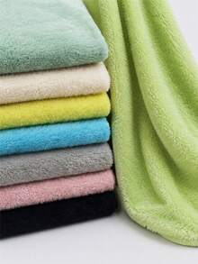 1pc Lime Green Flannel Fleece Fabric, Soft Plush Polyester Lambswool, Thick Comfortable Textured Surface, Warm Fluffy Material, Suitable For Blankets, Pillowcases, Pajamas, DIY Clothing Sewing And Home Decor Projects - Multicolor - View 1