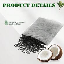 50PCS Coconut Shell Activated Carbon Filters Replacement For Pet Water Fountain Water Purifier Distiller Filter Element Cats Dogs Filtration Pet Supplies - View 4