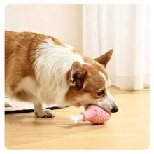 Durable Dog Chew Toy, Interactive Puppy Toy With Treat Dispenser, Soft Bristles For Teeth Cleaning And Gum Massage, Bite-Resistant Rubber Puzzle Toy, Suitable For Medium Dogs - Multicolor - View 7