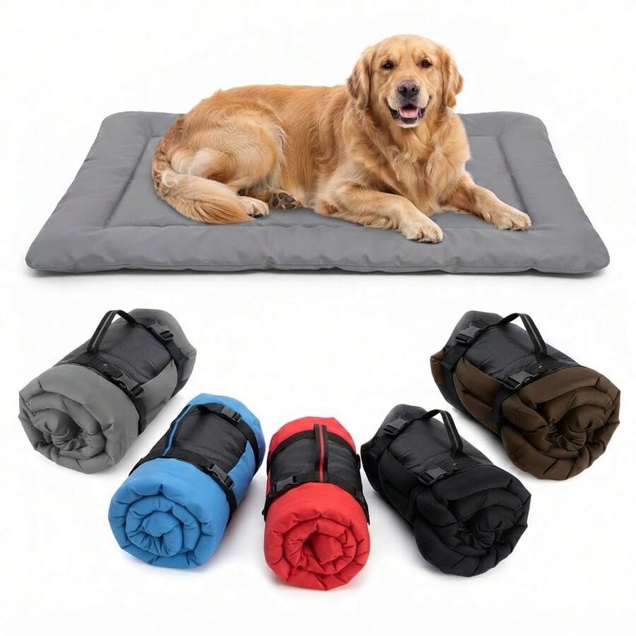 Portable Dog Bed Mat, Suitable For All Dog Breeds, Rollable Pet Mat, Soft Polyester Fiber Dog Bed Mat, Suitable For Home And Outdoor Use