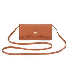 Women's Phone Wallet Clutch Bag With Detachable Shoulder Strap, Simple Long Wallet - Brown - View 4