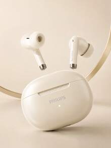 PHILIPS TAT2020 真無線耳機，20 小時續航充電盒，藍牙 6.0，13mm 動態低音驅動單體，雙麥克風清晰通話，觸控操作，入耳式藍牙耳機，適用於音樂、工作、旅行、通勤與日常使用 - 查看 1