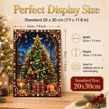 DIY Christmas Pearl Diamond Painting Kit, Pearl Handmade Craft Set, Colorful Pearl Beads Holiday Wall Decor, Christmas Home Decor Handmade, Suitable For Adults - A - View 2