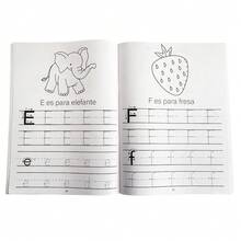 Lachilly 32-Page Spanish Alphabet Tracing Workbook, Children's Letter Writing Practice Activity Book, Preschool Kindergarten Early Education Handwriting Practice Workbook, Student School Supplies - Multicolor - View 6