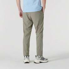 Adidas AEROREADY Men's Khaki Solid Color Comfortable Breathable Durable Casual Pants - Khaki - View 2