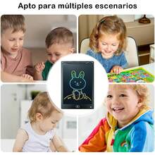 8.5-Inch Graphic Tablet, Kids' Tablet, Color Doodle Tablet, One-Button Erase, Ultra-Thin And Portable, Educational Toy - Black - View 3