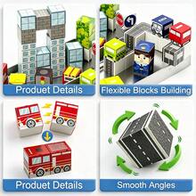 Magnetic Building Blocks Sensory Magnetic Tiles Creative Sensory Game Intelligence Development Toy, Perfect Puzzle Gift For Children 3 Years And Above, Random Accessory Colors, STEM Learning - Multicolor - View 7