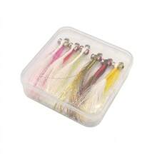 6 Buah Umpan Pancing Fly Fishing Bionic Clouser Minnow Warna Campuran, Kait Logam Tahan Karat untuk Sungai dan Danau Air Tawar dan Air Asin - A - View 2