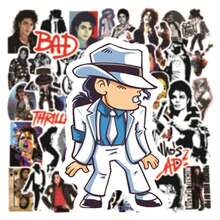 Hasbro 50pcs/1set Stiker Grafiti Bintang Rock Michael Jackson untuk Botol Minum, Koper, Laptop, Kulkas - MultiWarna - View 4