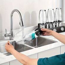 Set Sikat Cangkir Gagang Panjang 5-in-1 - Alat Pembersih Multifungsi, Cocok untuk Botol/Tutup dengan Kepala Sikat Spons dan Bulu Kaku, Sikat Pembersih Piring Dalam yang Dapat Dilepas - Beraneka warna - View 8