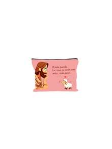 Cute Religious Sheep Heart Print Storage Bag, Jesus Sheep Letter Print Large Capacity Home Storage Box With Lid Storage Bin - Multicolor - View 11