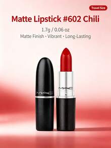 MAC-1.7g-Ukuran Travel MAC New Matte Lipstick 602 Chili Pepper Tahan Lama Tidak Pudar Matte Velvet Mencerahkan - 602 Mocha Latte - View 2