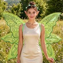 Fairy Wings For Adult - Butterfly Wings For Women Mother Nature Costume Woodland , Halloween Costume Accessories And Props - A - View 3