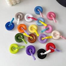 Cute Button‑Shaped Phone Charm, Colorful Resin Cell Phone Case Hanging Pendant Decor For Girls - Multicolor - View 1