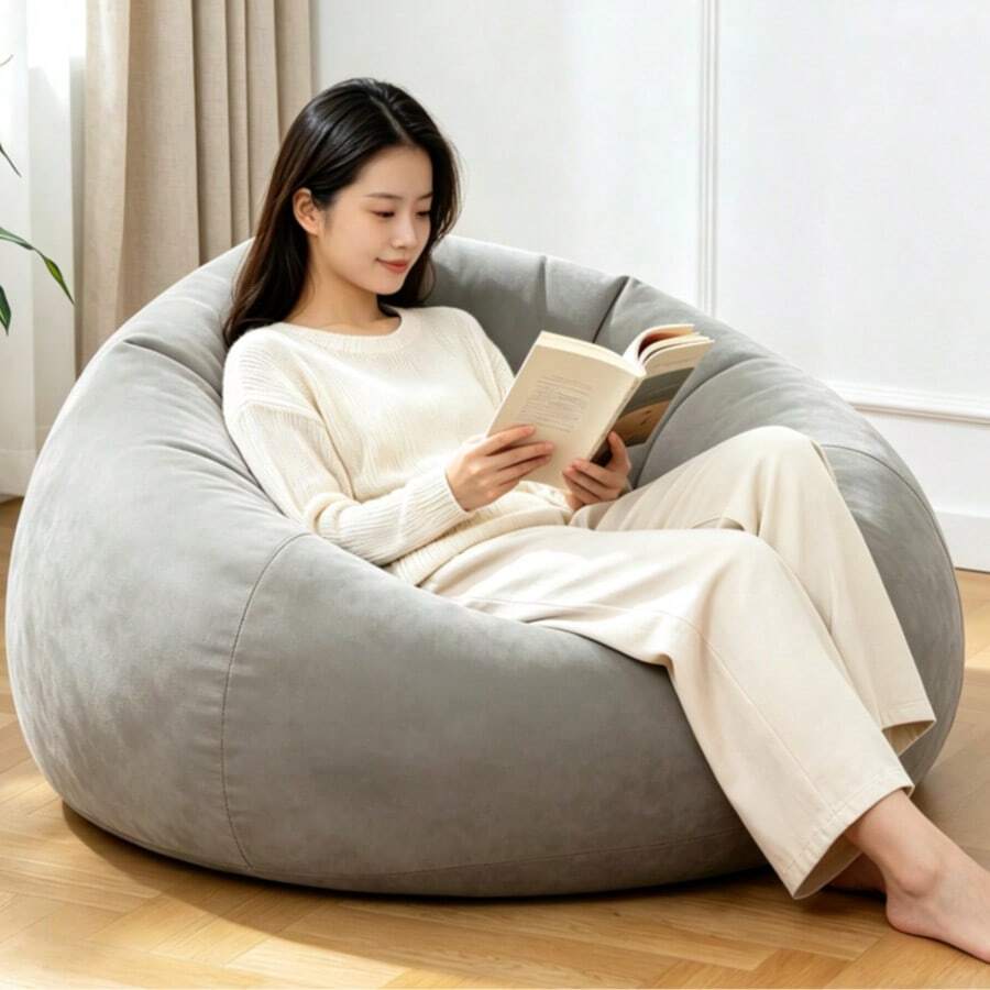 Multi-Scenario Inflatable Slouchy Sofa With Footrest, Upgraded Tear-Resistant Waterproof Fabric, High Elasticity Cushion, Stable Support, Portable Storage, Suitable For Home Leisure, Camping, Beach, Picnic, Party Supplies