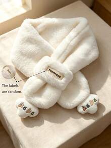 Children's Plush Scarf, Autumn/Winter Korean Style Cute Baby Neck Warmer, Toddler Neck Protector - Multicolor - View 11