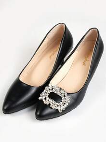 1PC High Heel Shoe Decoration, Shiny Design, DIY High Heel Shoe Accessory, Wedding Season - High Heel Buckle - View 4