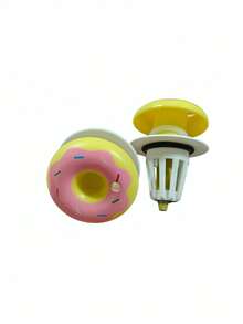 1pc Cute Donut Shaped Bathtub Drain Stopper, Push-Type Odor-Proof Sink Plug, Suitable For Bathroom Sink, Bathtub Faucet Drainage System - Sewer - View 11