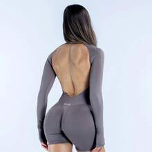 Women Unitards - Truffle - View 2