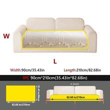 1PC Chenille Colorful Polka Dot Jacquard Sofa Cover, Cream Style Sofa Protective Seat Cushion, Pet Dirt-Resistant, Suitable For 1-4 Seater Sofa Decorative Slipcover, Machine Washable - Beige - View 14