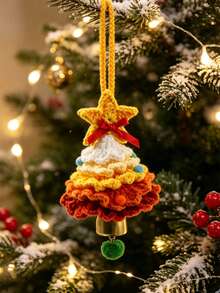 1pc Multicolor Fashionable Cute Soft Clay Heart Lollipop Christmas Tree Pendant, Suitable For Christmas Gift For Best Friends, DIY Jewelry Handmade Craft, Necklace, Earring, Keychain Making - Multicolor - View 7