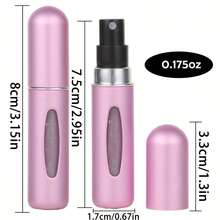 5ml Small Opening Bottom Refillable Perfume Dispenser Bottle, Aluminum Self-Pump Butterfly Spray Bottle - View 8
