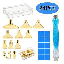New Diamond Brush Set, Gradient Point Drill Pen, Containing Multiple Replaceable Nib, Diamond Mud And Storage Box. Suitable For DIY Handicraft Tools And Holiday Gifts. - A - View 9