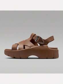 Women's WMNS JORDAN WILLOW SANDAL Sandals IB8841-200 - Brown - View 1