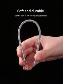 Spring-Loaded Drawstring Threader, Flexible Metal Sewing Elastic Cord Tool For Hoodies, Sweatpants, Jackets, Skirts, Easy To Re-Thread, DIY Home Craft Gift, Stress-Relieving Sewing Assistant - Cord Threading Tool - View 10