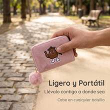 Cartera de felpa para mujer - LM21-MORADOOSCURO - Ver 3